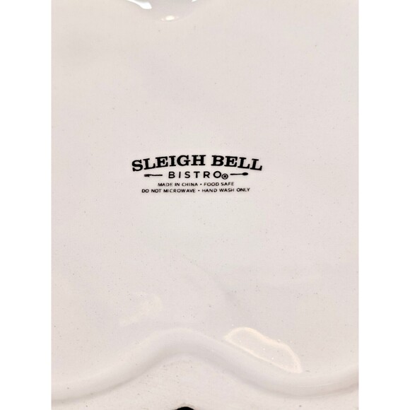 Sleigh Bell Bistro Cookie Jar Santa Claus Chef Cook Holding Cookies - Picture 9 of 9